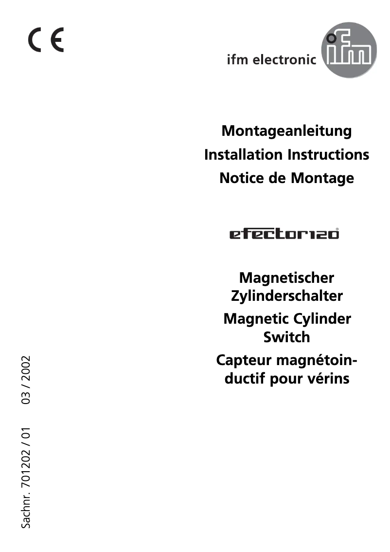 Page 1 of the manual User Manual IFM MK5042