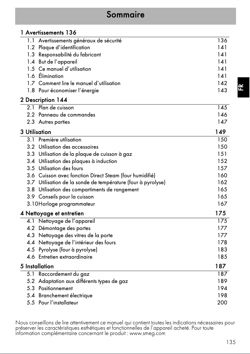 First page image of the manual for CPF120IGMPWH