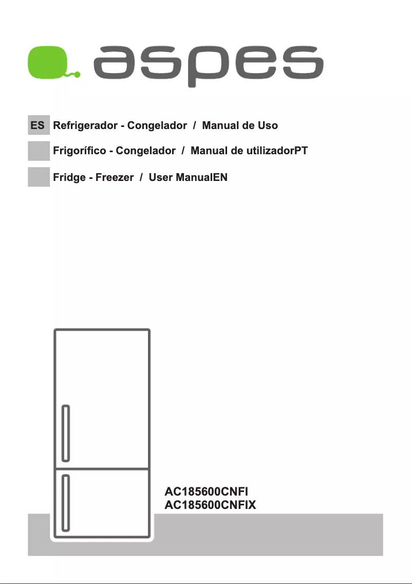 Page 1 of the manual User Manual Aspes AC185600CNFIX