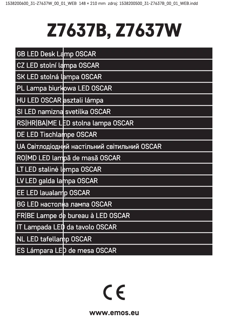 Page 1 of the manual User Manual Emos Z7637W