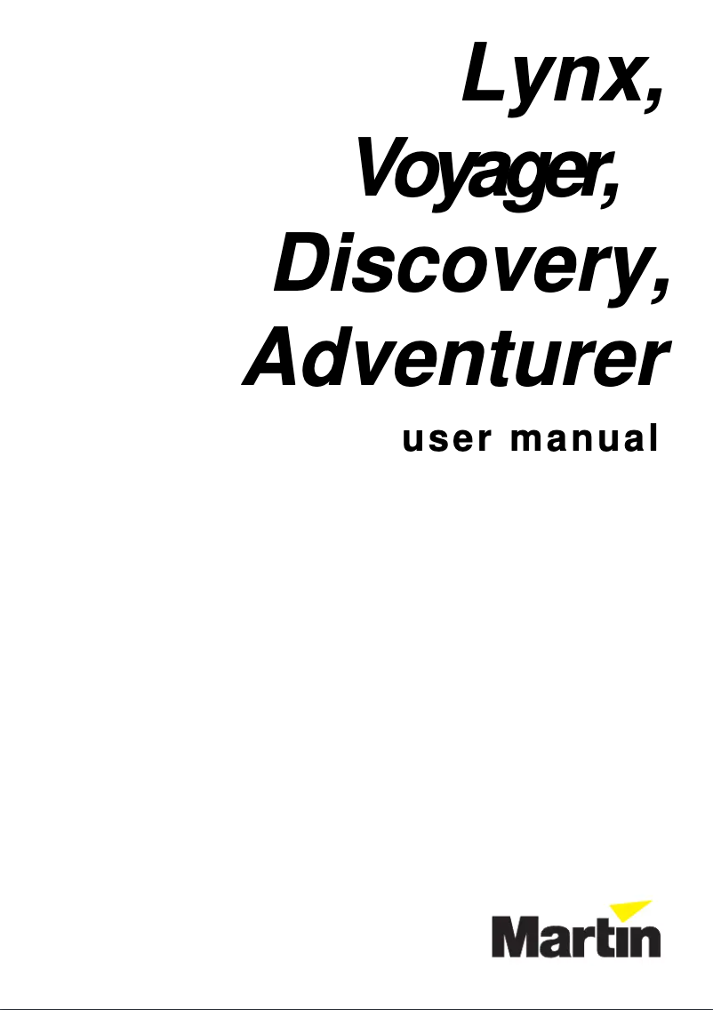 First page image of the manual for Voyager