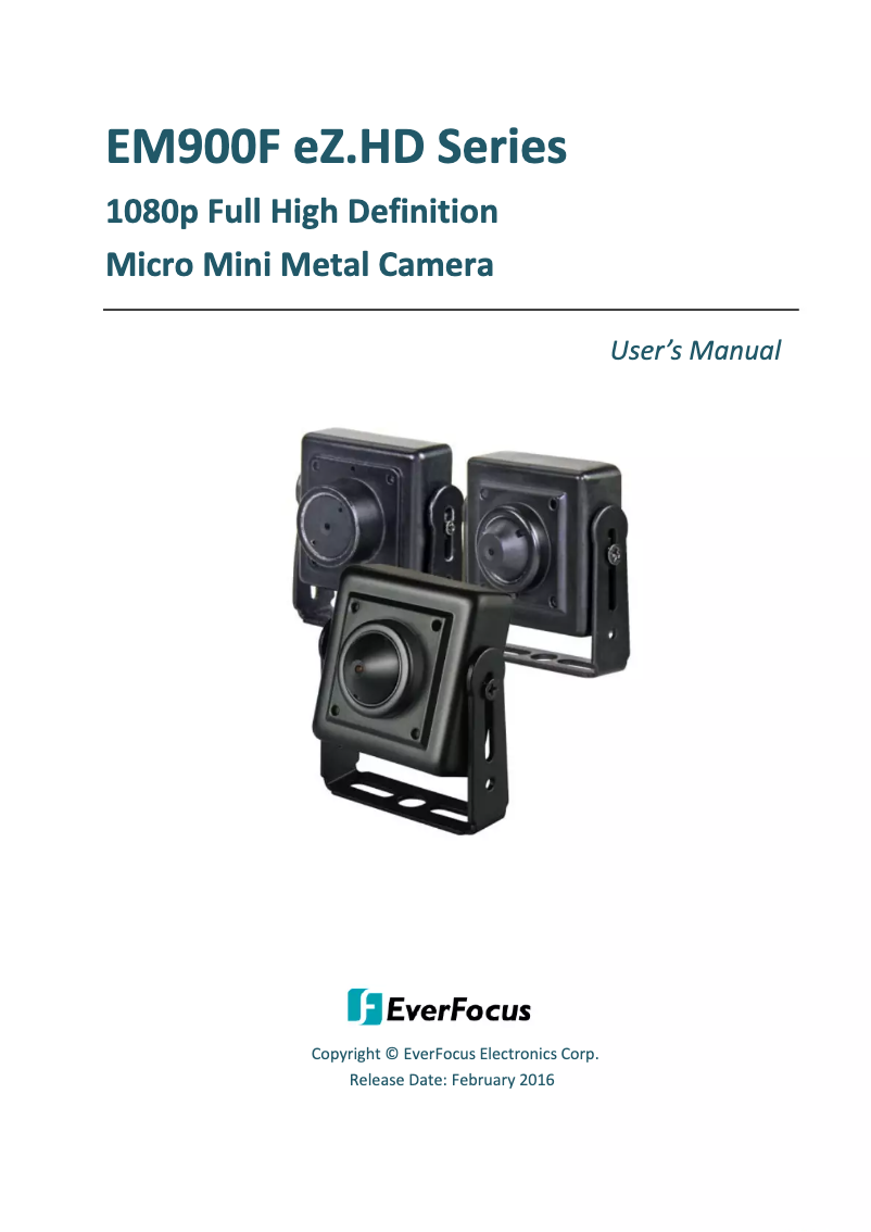 Page 1 of the manual User Manual EverFocus EM900FP3