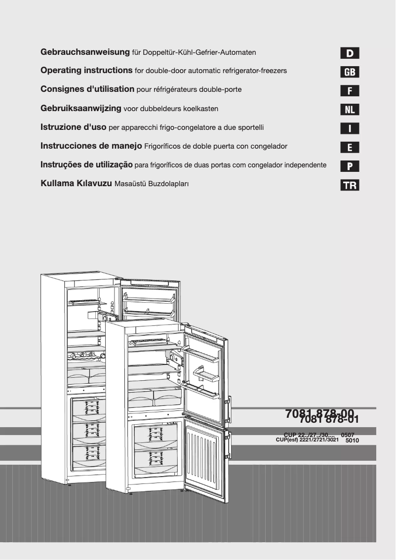 Page 1 of the manual User Manual Liebherr Cup 2721