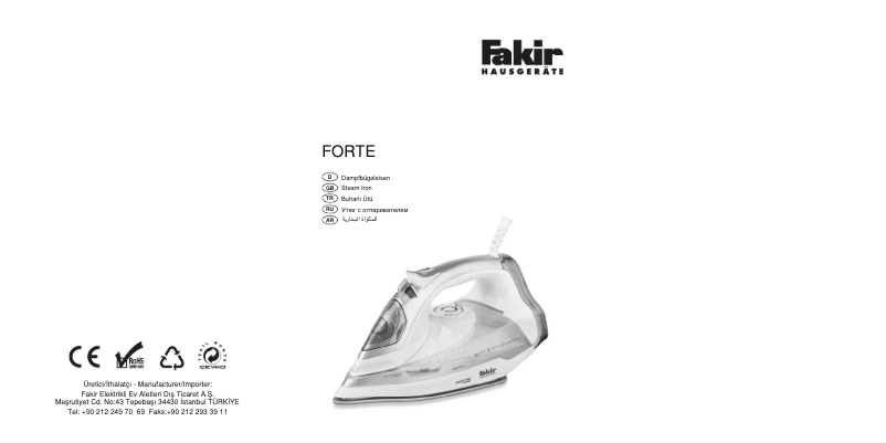 First page image of the manual for Forte