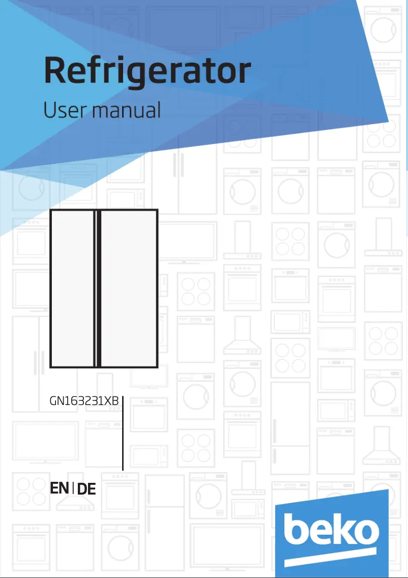Page 1 of the manual User Manual Beko GN163231XB