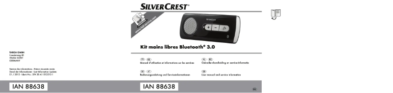 First page image of the manual for SFA 30 A1