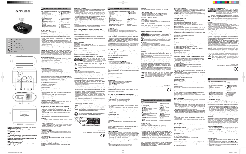 Page 1 of the manual User Manual Muse M-179 P