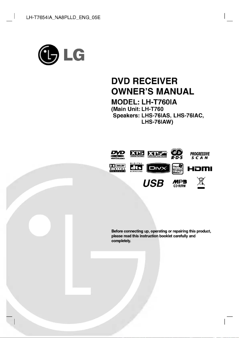 First page image of the manual for LH-T760IA