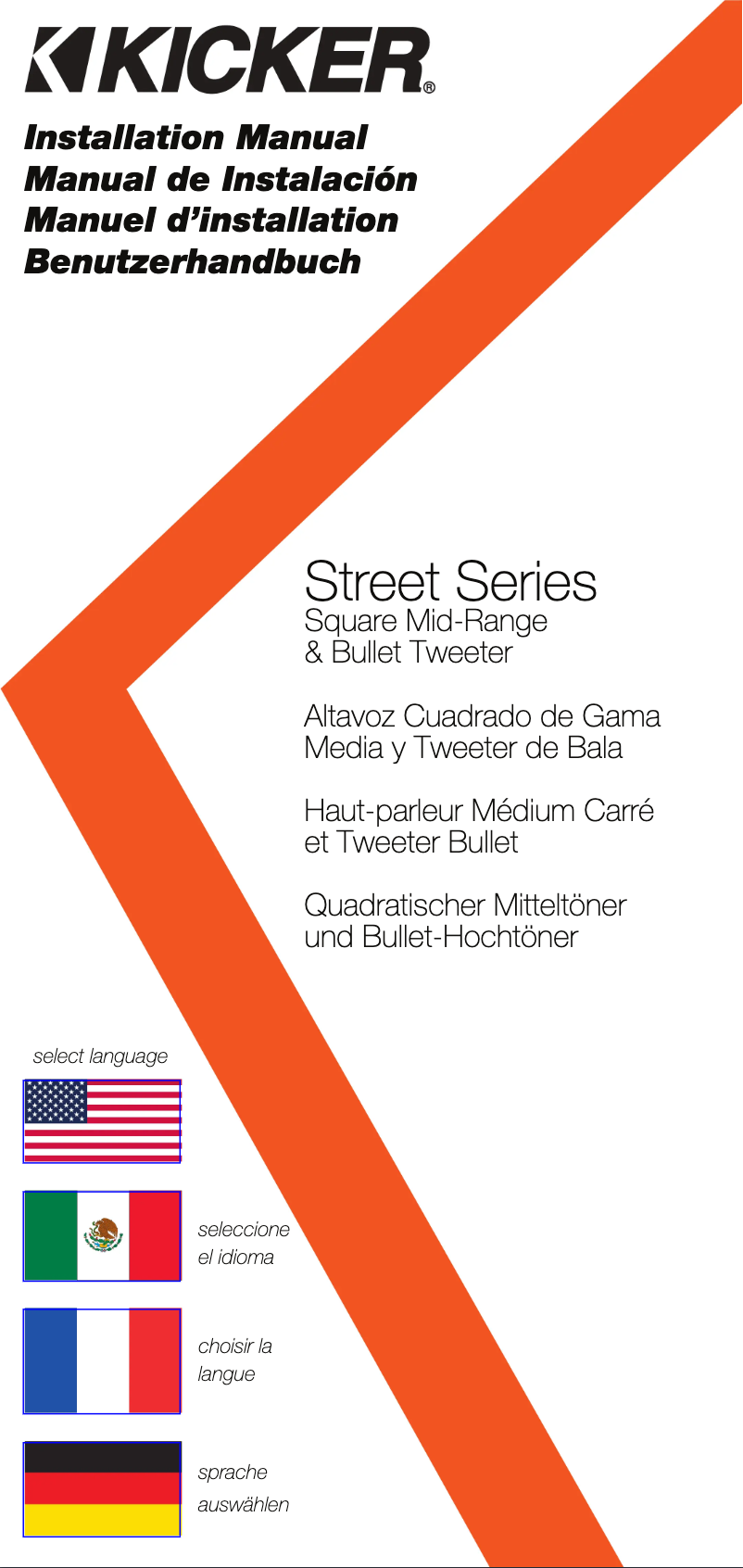 Page 1 de la notice Manuel utilisateur Kicker 49ST7MR4