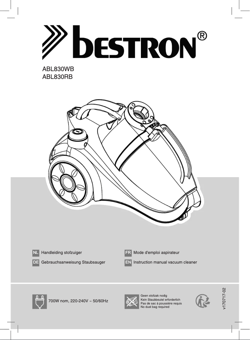 Image de la première page du manuel de l'appareil ABL830RB