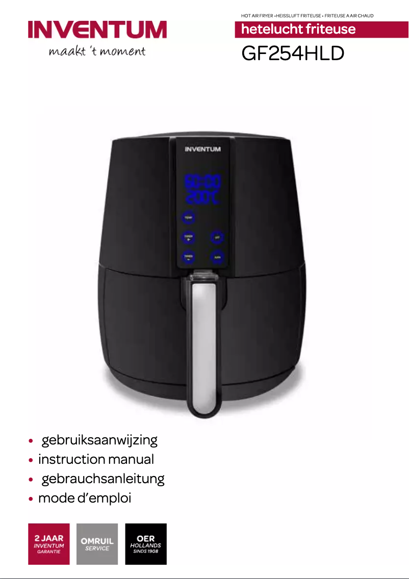 Page 1 of the manual User Manual Inventum GF254HLD