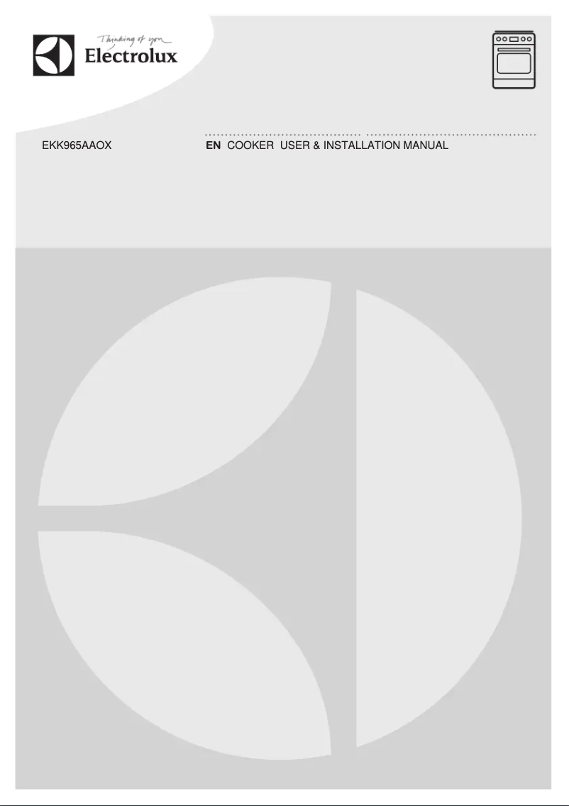 First page image of the manual for EKK965AAOX