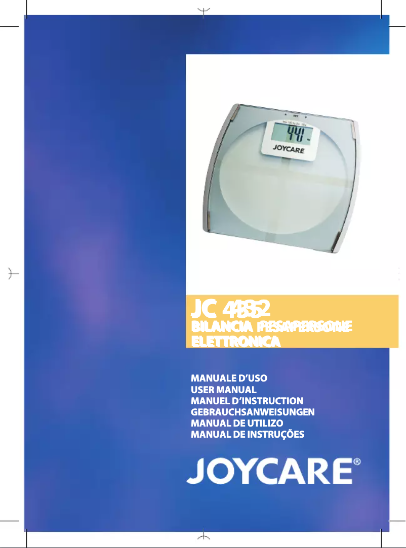 First page image of the manual for JC-435