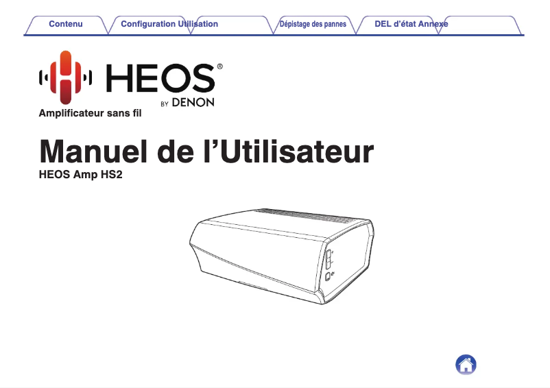 First page image of the manual for HEOS Amp HS2