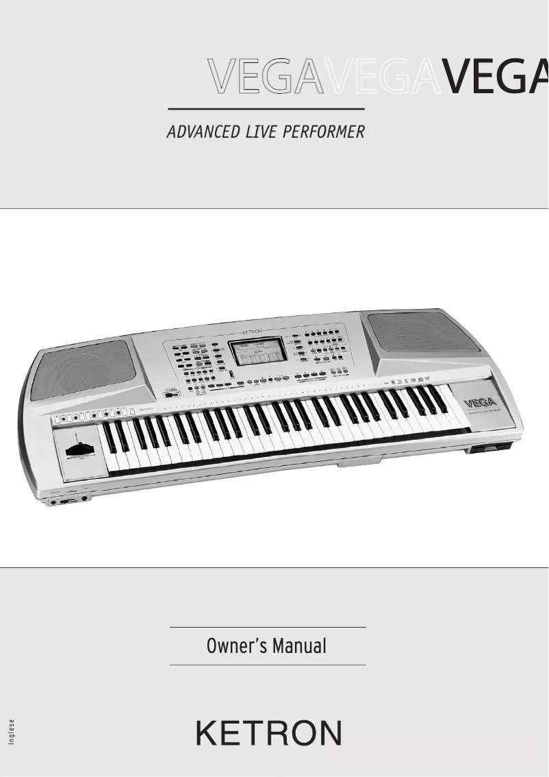 First page image of the manual for Vega