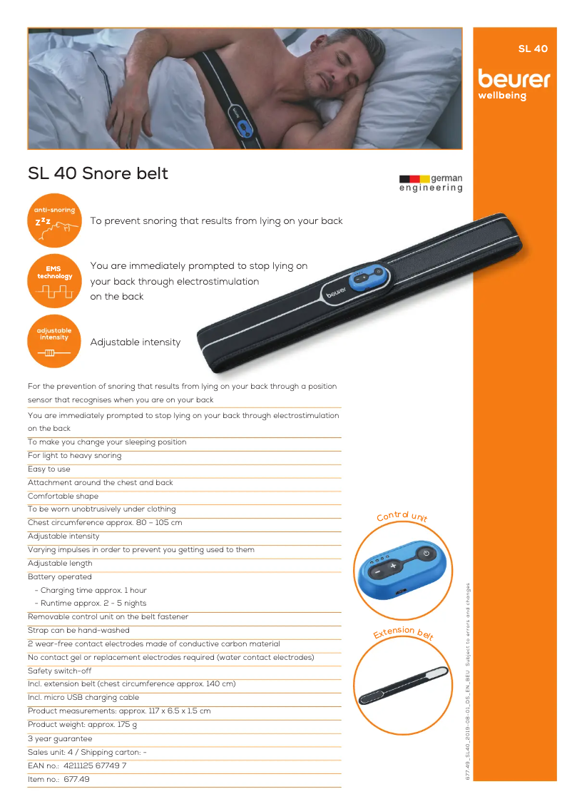 Image de la première page du manuel de l'appareil SL 40