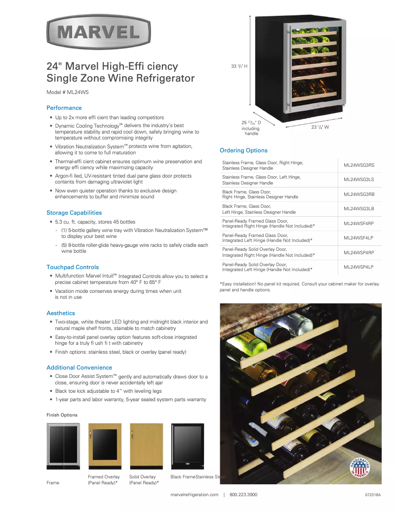 First page image of the manual for ML24WSP4LP