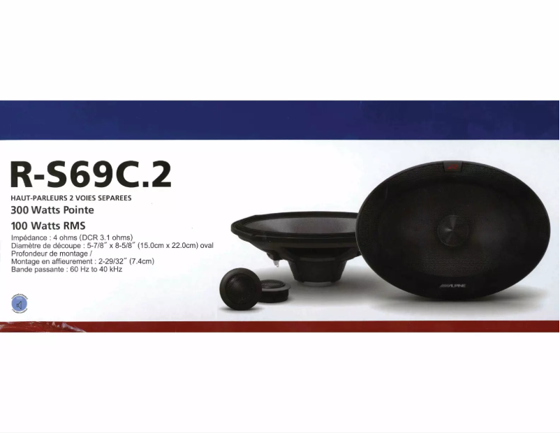 First page image of the manual for R-S69C.2