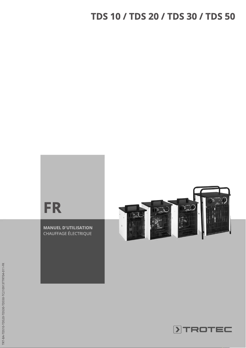 First page image of the manual for TDS 50