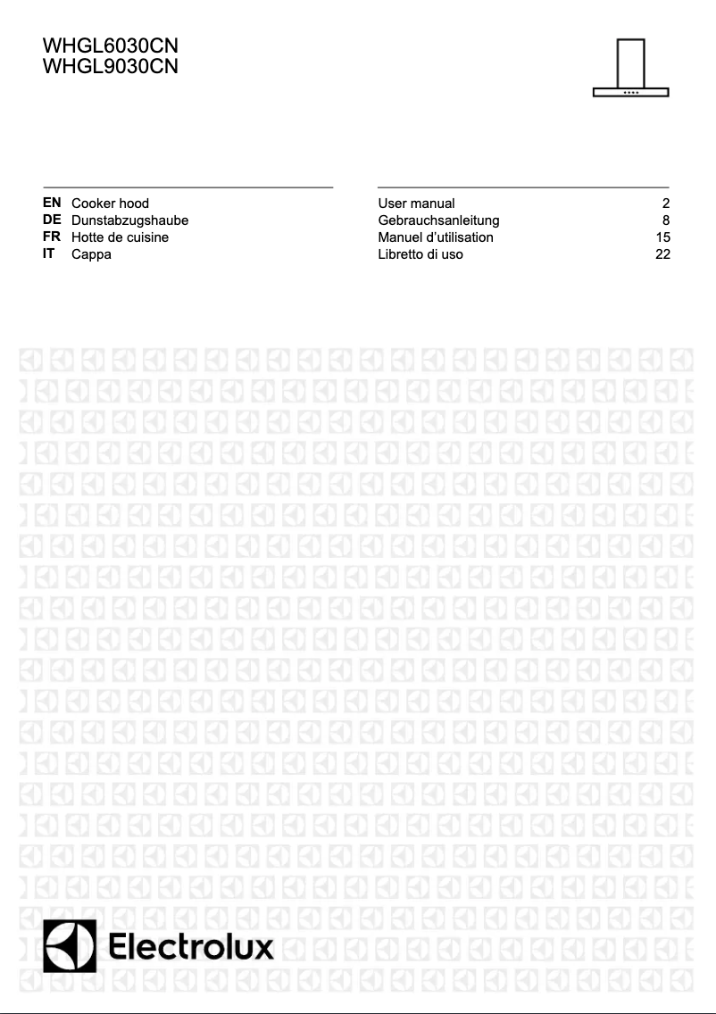 Page 1 of the manual User Manual Electrolux WHGL9030CN