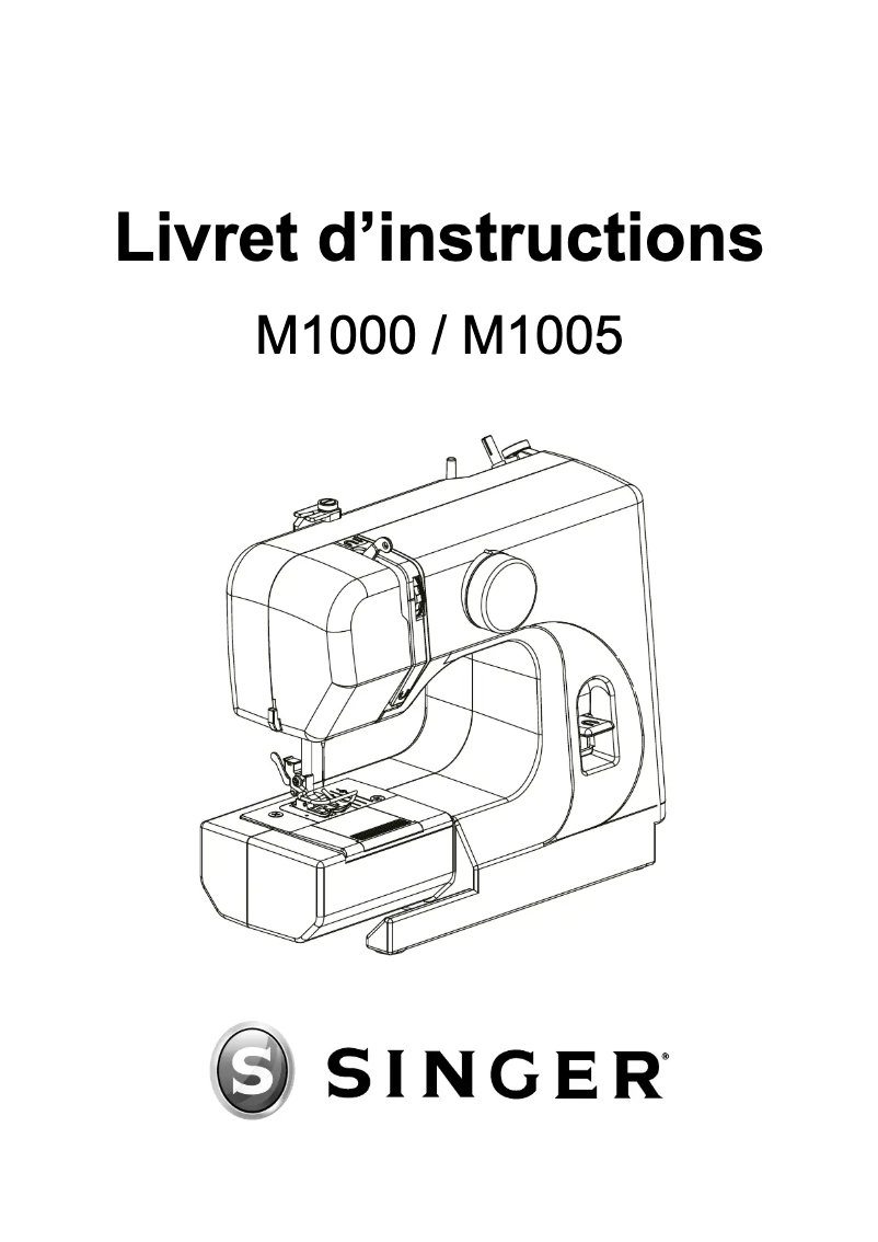 Page 1 of the manual User Manual Singer M1000