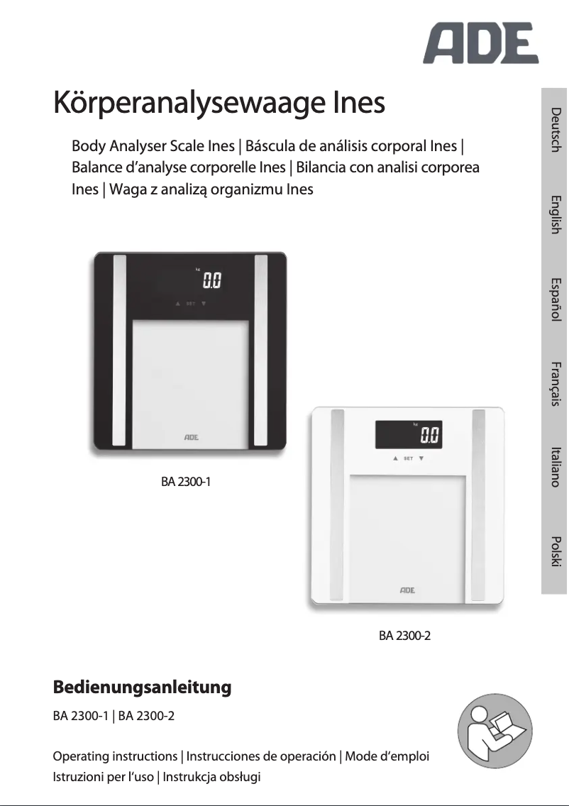 Page 1 of the manual User Manual ADE Ines BA2300-1
