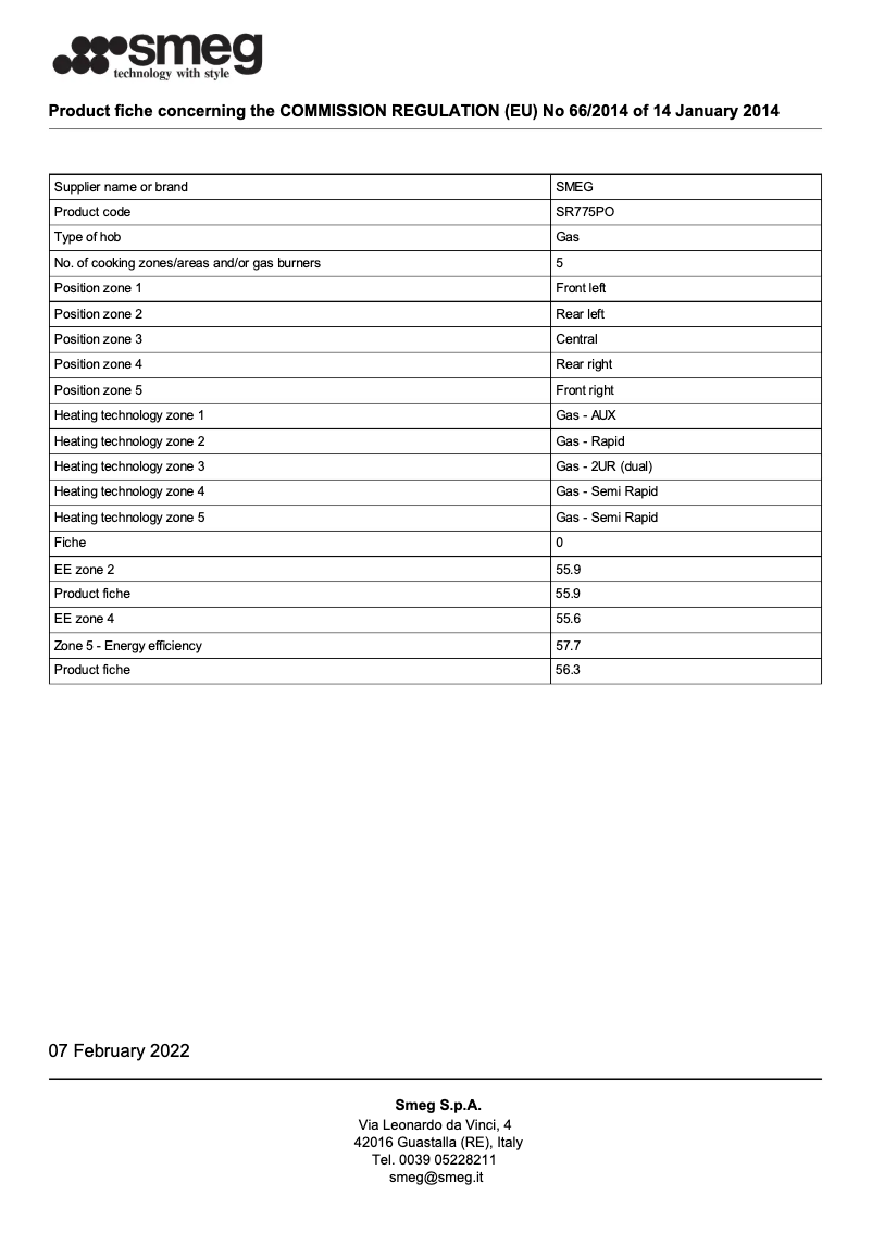 First page image of the manual for SR775PO
