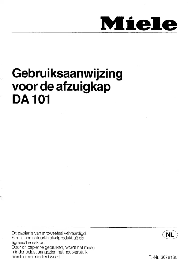 First page image of the manual for DA 101-1