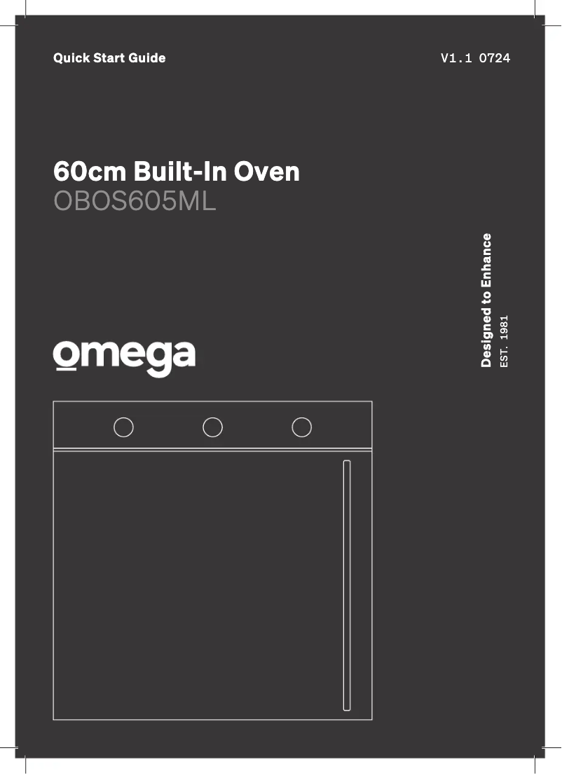 First page image of the manual for OBOS605MR