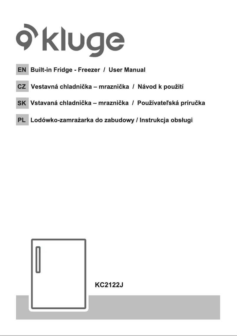 First page image of the manual for KC2122J