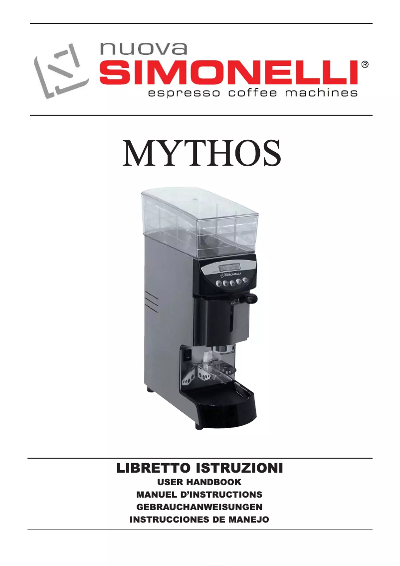 First page image of the manual for Mythos Plus