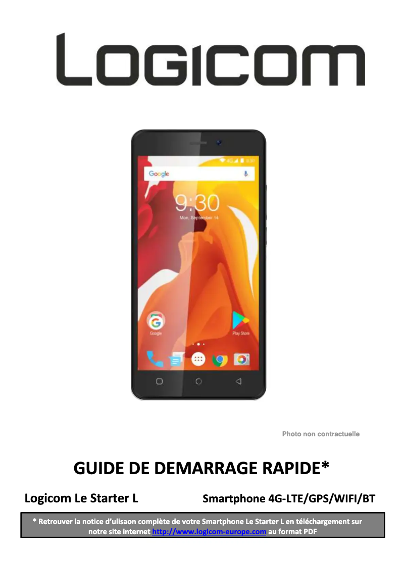 First page image of the manual for Le Starter L