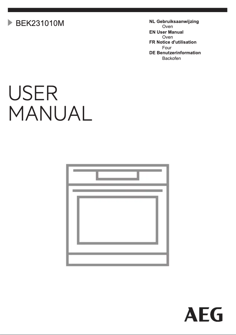 First page image of the manual for BEK231010M