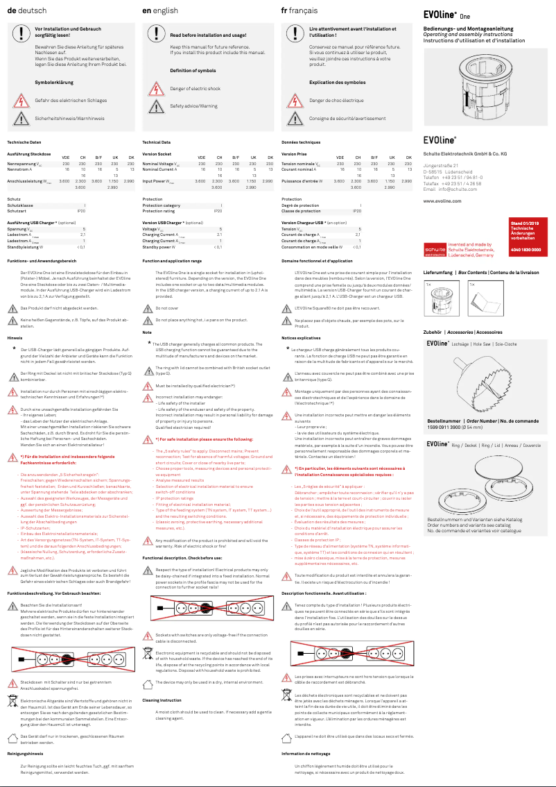 Page 1 of the manual User Manual Barazza 1PSS