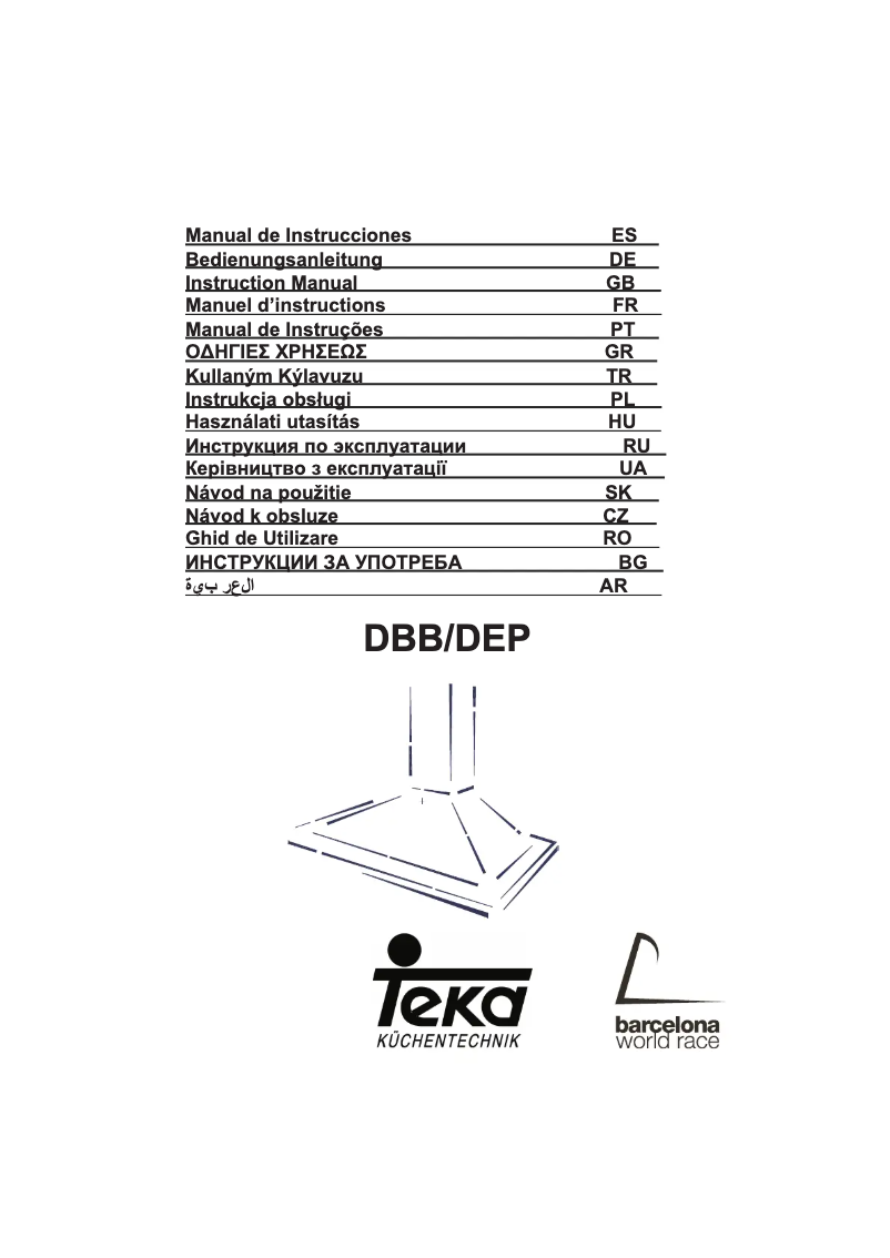 Page 1 of the manual User Manual Teka DEP-90