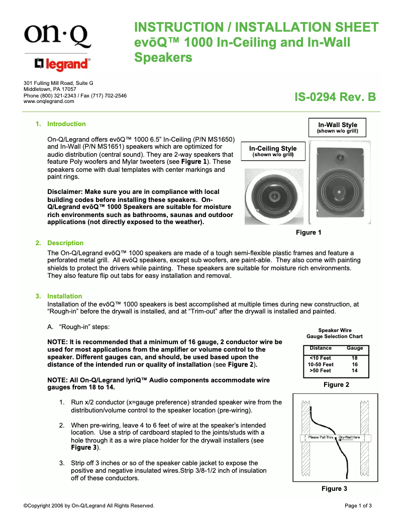 First page image of the manual for 364765-02
