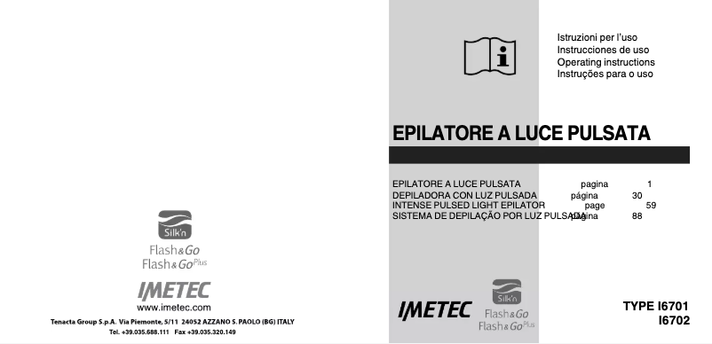 First page image of the manual for Flash & Go I6702