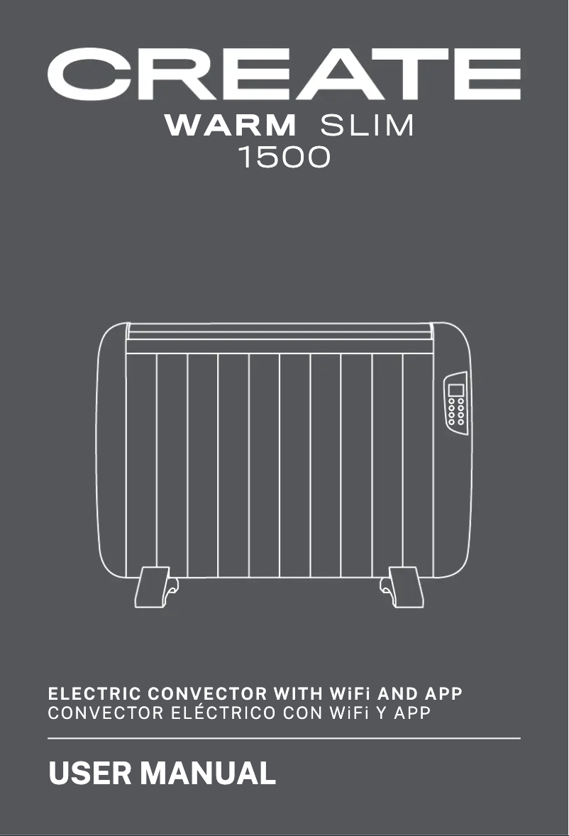 Page 1 of the manual User Manual Create Warm Slim 1500