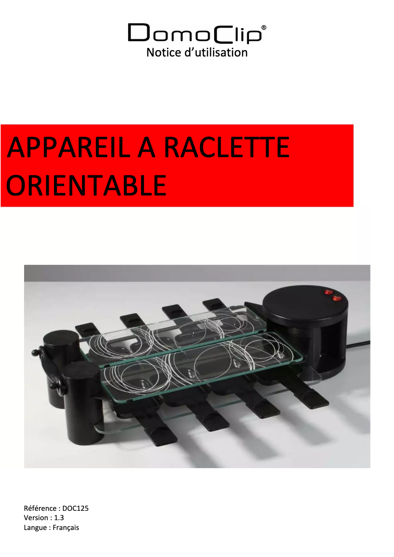 First page image of the manual for DOC125