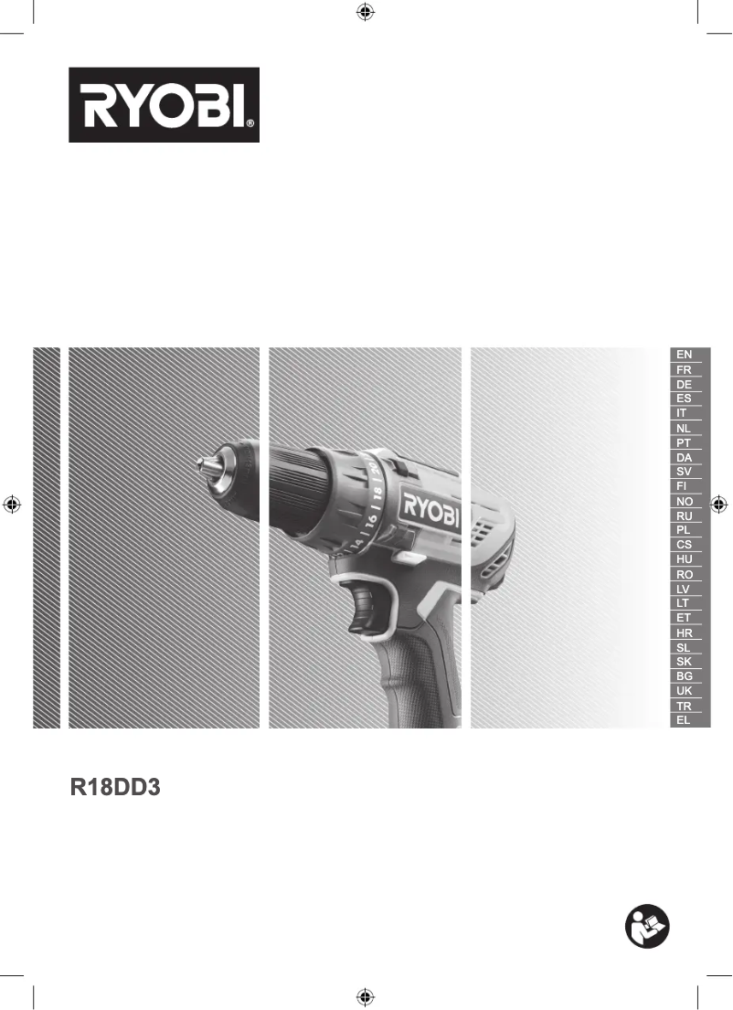 Page 1 of the manual User Manual RYOBI One+ R18DD3