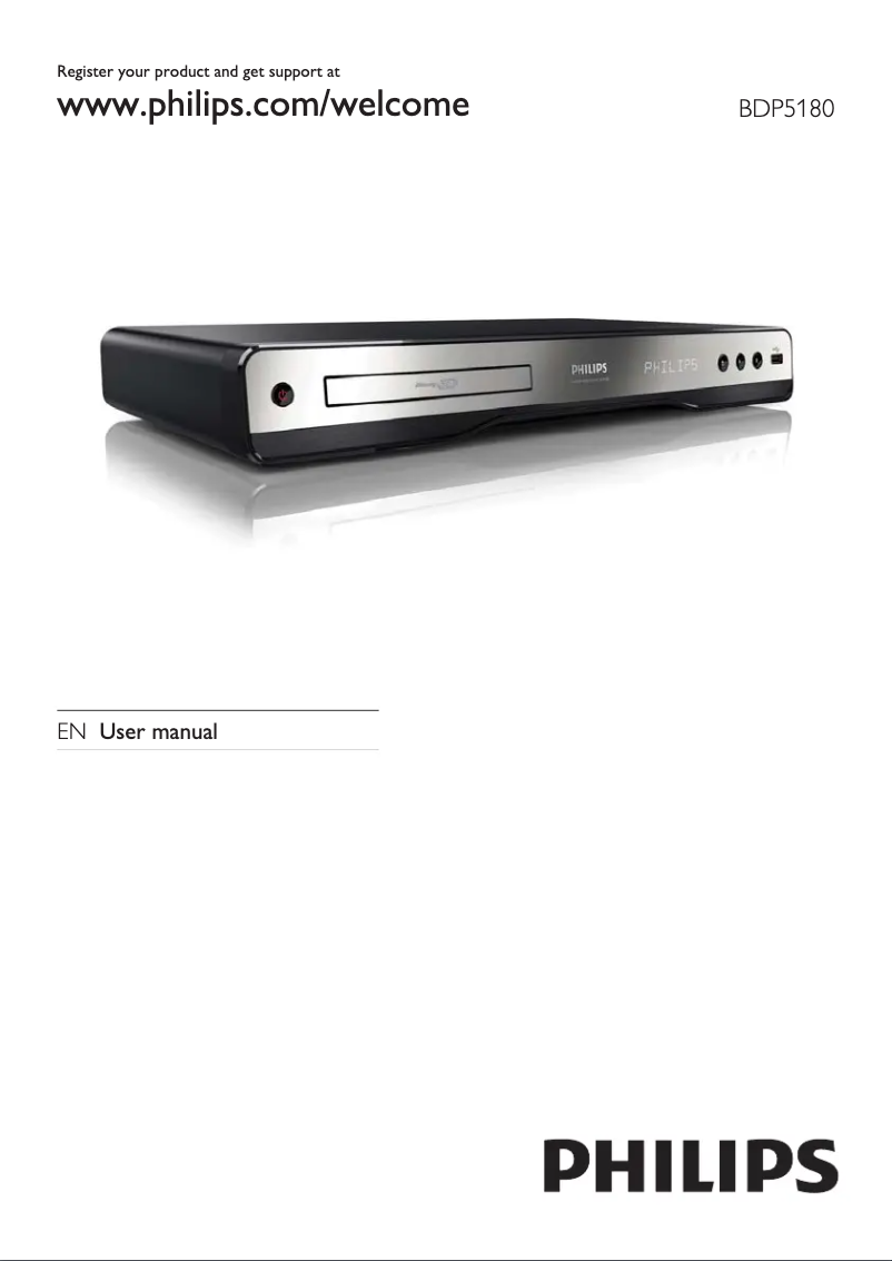 First page image of the manual for BDP5180