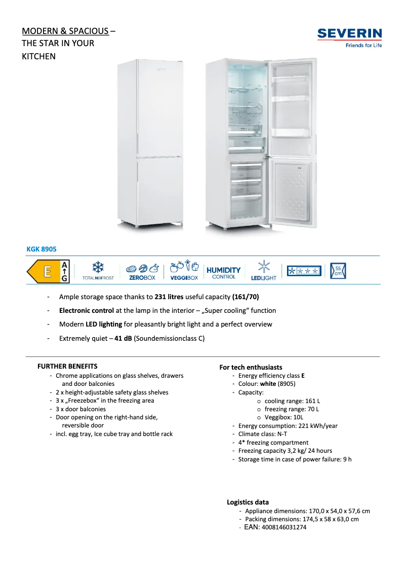 First page image of the manual for KGK 8905