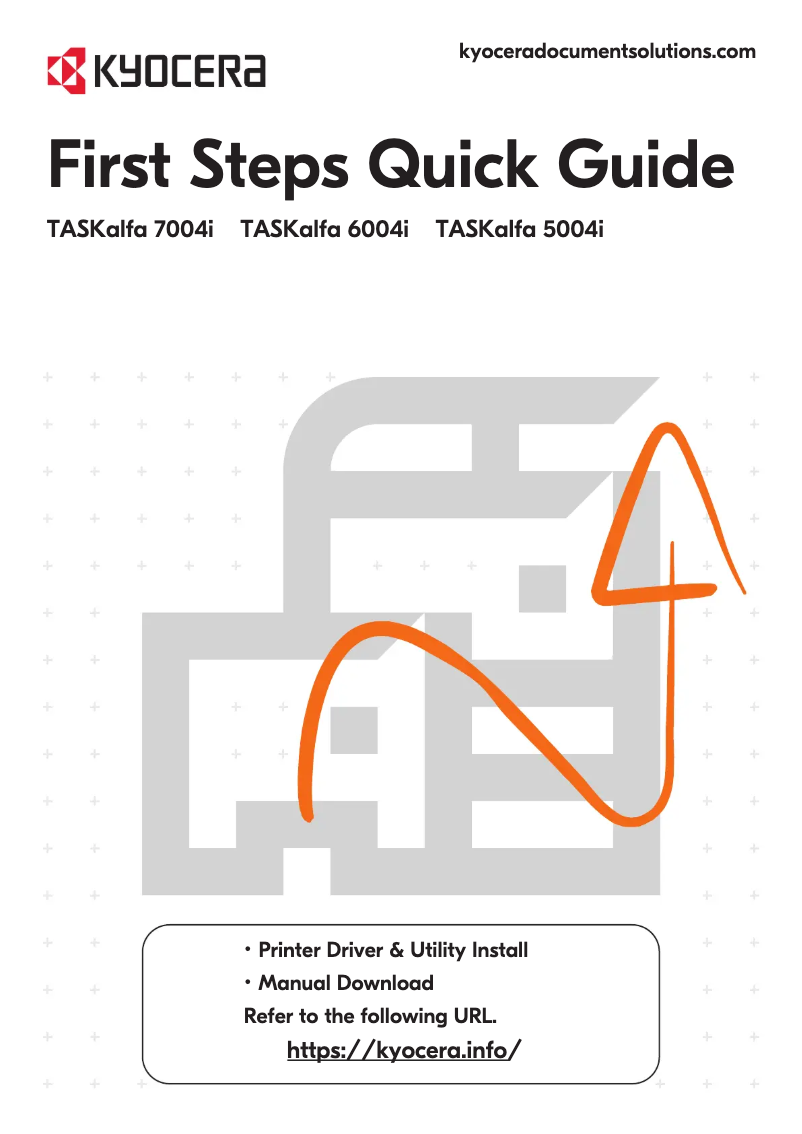 First page image of the manual for TASKalfa 4004i