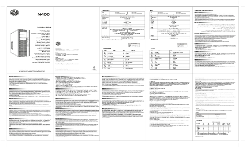 Image de la première page du manuel de l'appareil N400