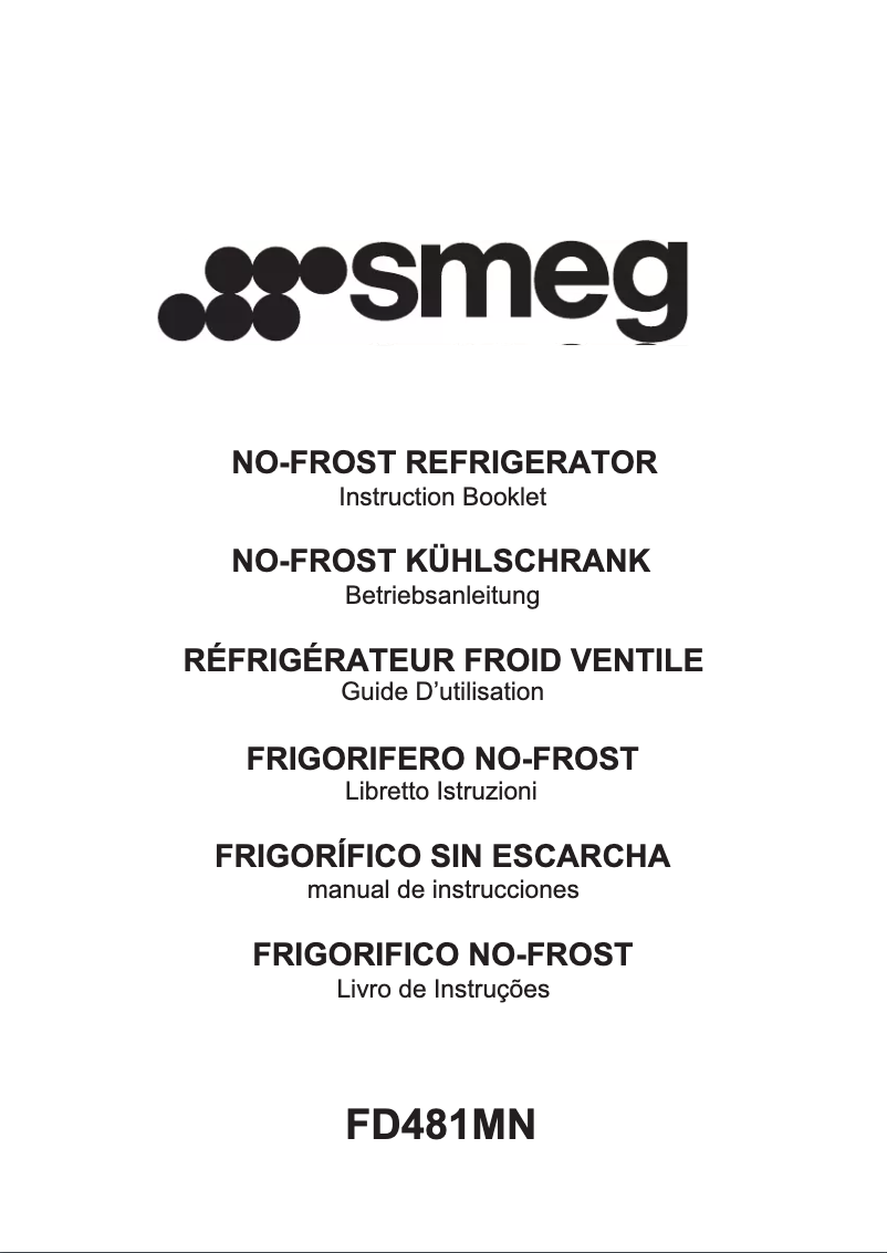 First page image of the manual for FD481MN