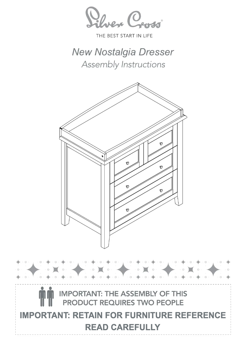 First page image of the manual for Nostalgia Dresser