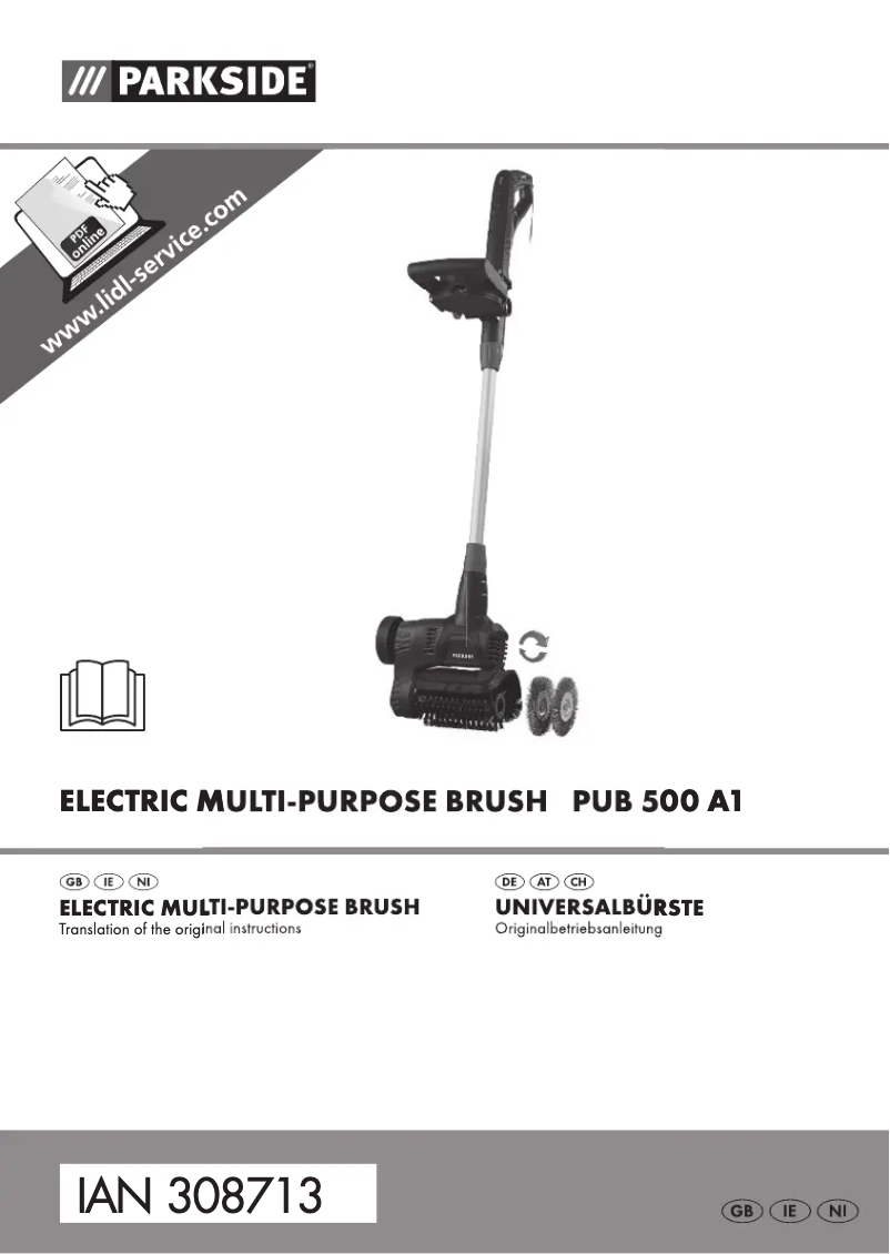 Page 1 of the manual User Manual Parkside PUB 500 A1