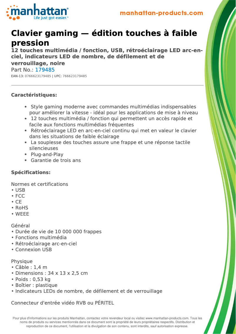 First page image of the manual for 179485