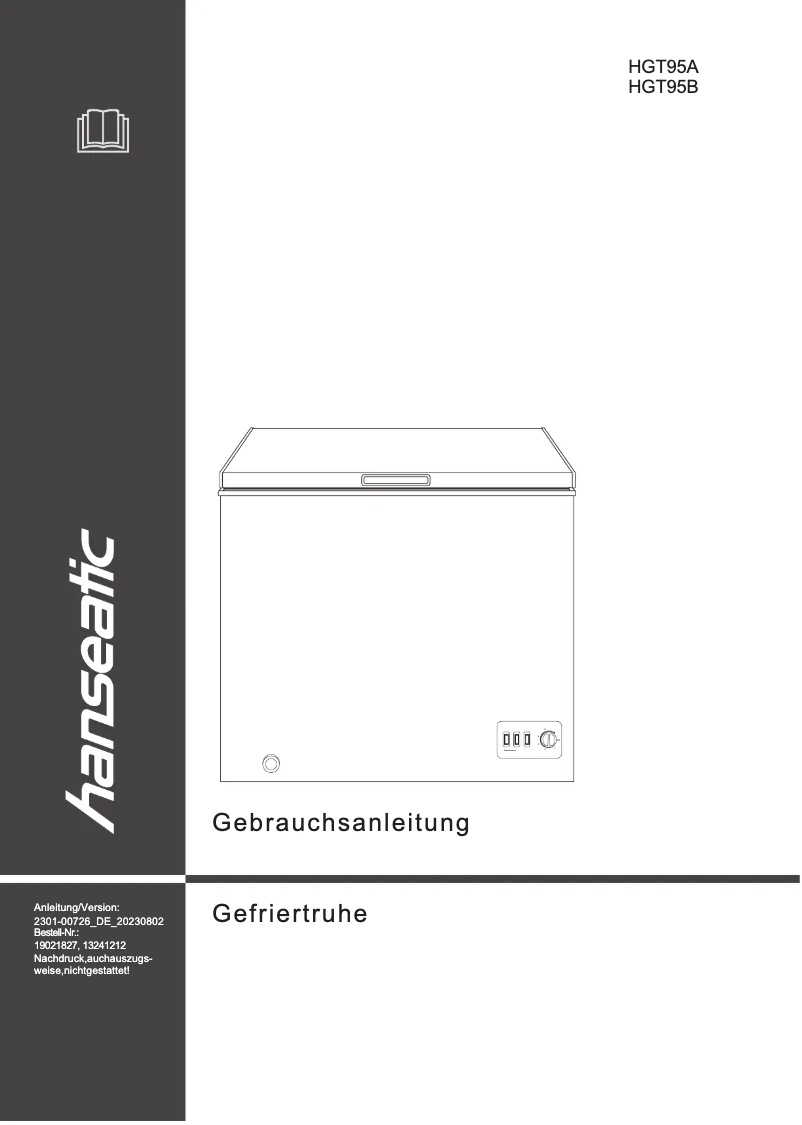 Page 1 of the manual User Manual Hanseatic HGT95B