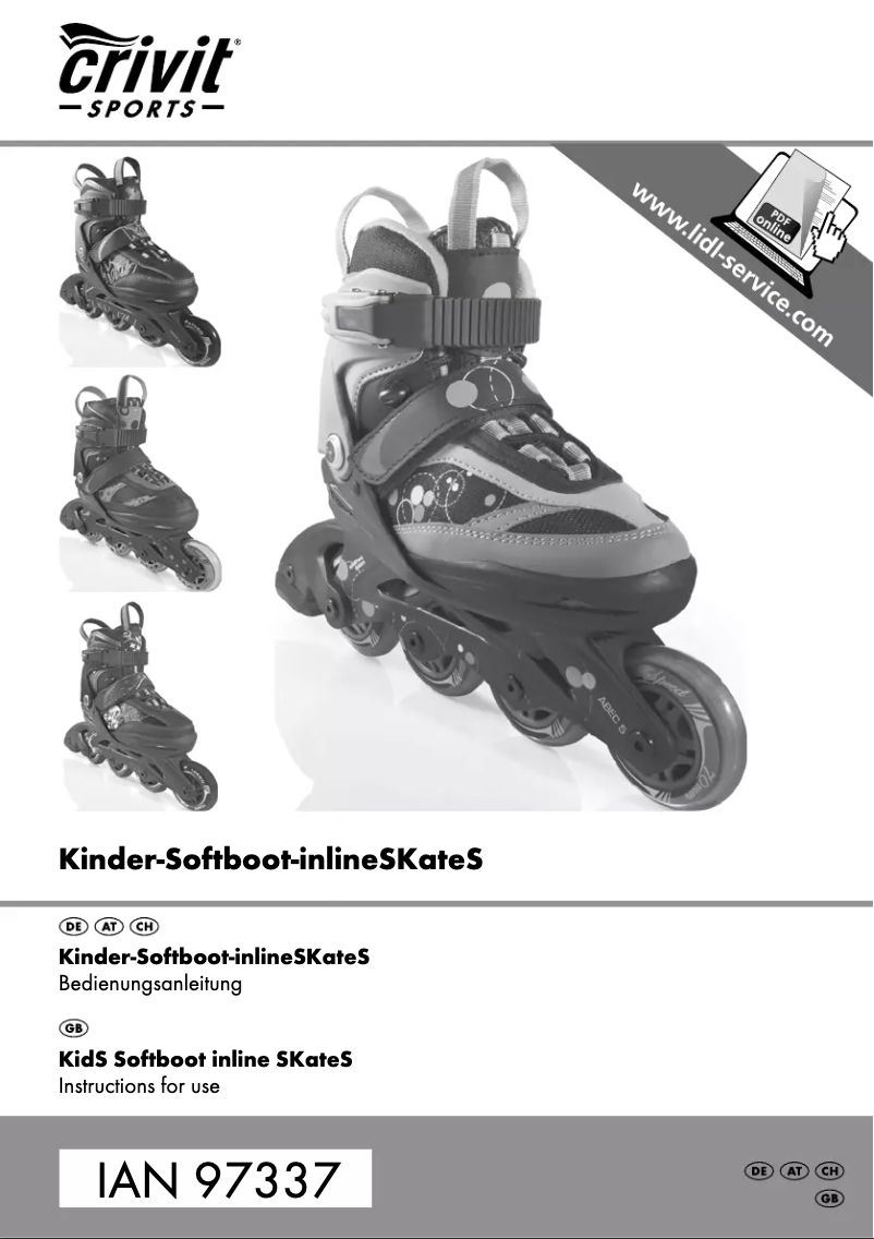 Page 1 of the manual User Manual Crivit IAN 97337